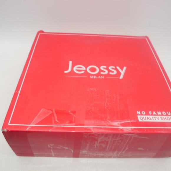 NEW Jeossy Women's 7 Black Ankle Booties Platform Chunky Heel Boots - Picture 8 of 9